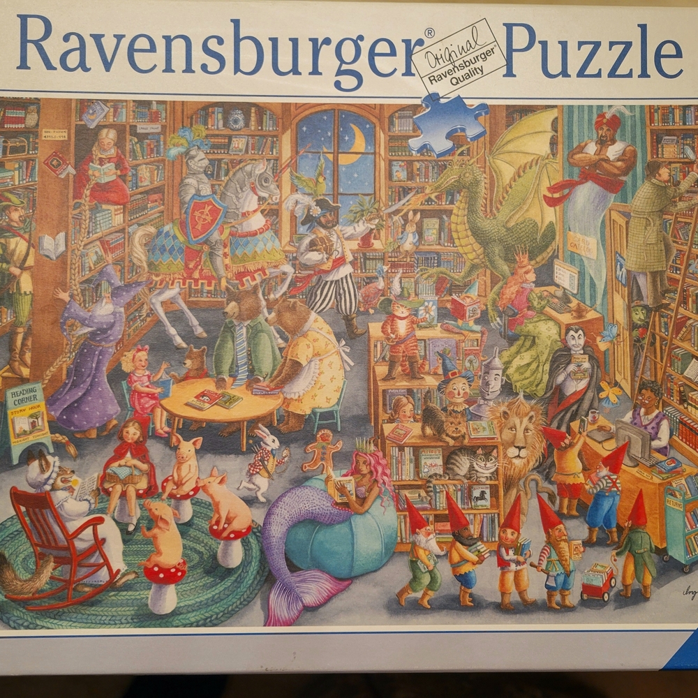 Ravensburger 1,000 Piece Puzzle, Midnight At The  Library